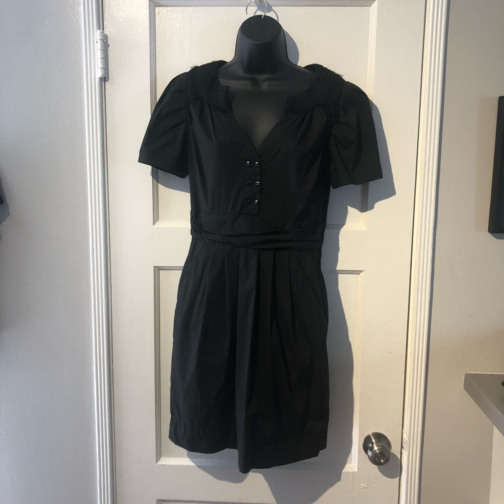 BCBG Generation Short-Sleeve Dress with Pockets